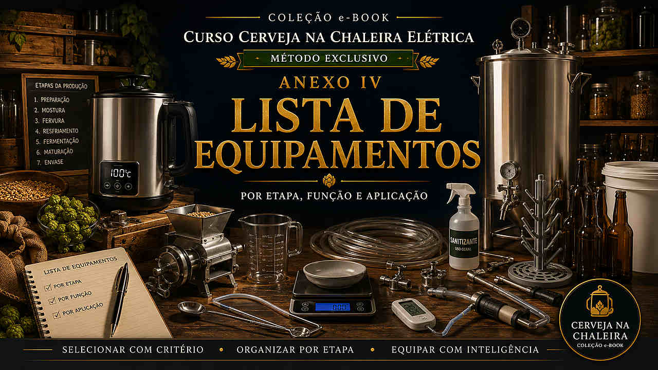 Capa editorial do Anexo IV — Lista de Equipamentos
