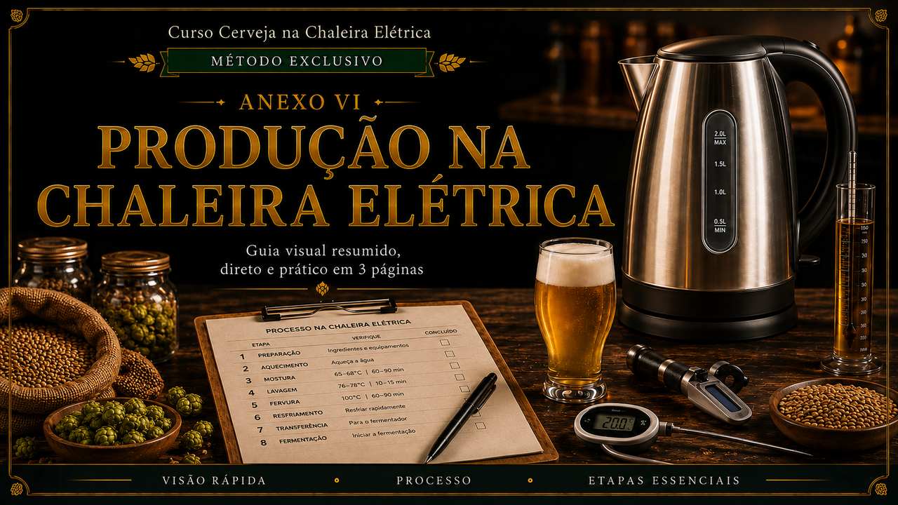 Capa editorial do Anexo VI — Produção na Chaleira Elétrica
