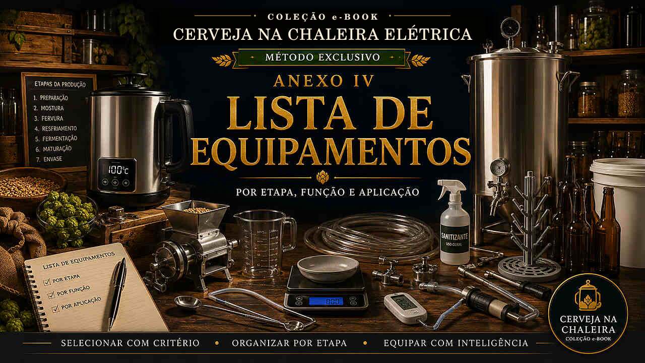 Capa editorial do Anexo IV — Lista de Equipamentos