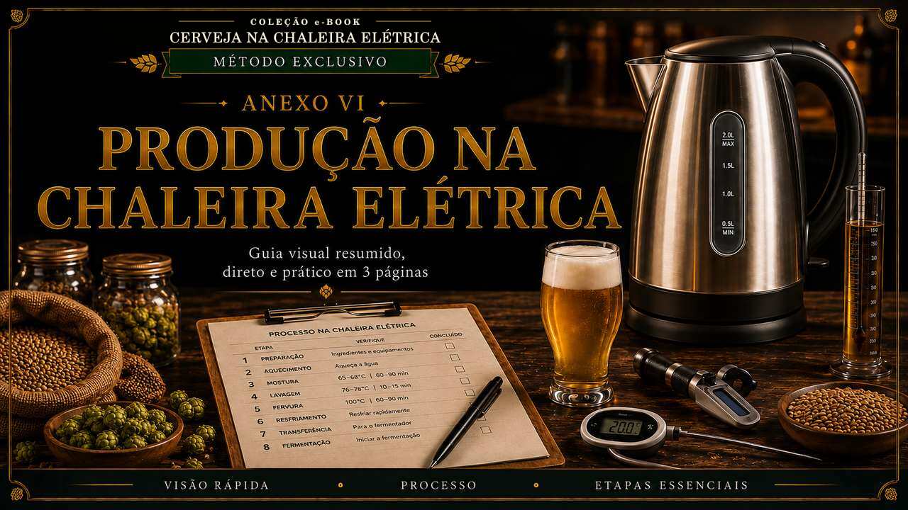 Capa editorial do Anexo VI — Produção na Chaleira Elétrica